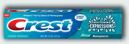 Crest Whitening Expressions Wintergreen Ice New!