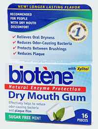 Лечебная жвачка Biotene Dry Mouth Gum Биотен