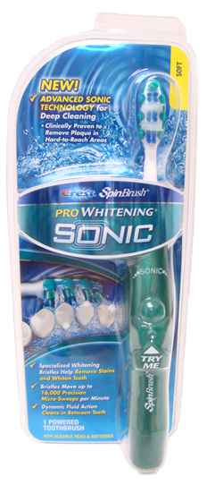 зубная щетка crest spinbrush pro whitening sonic
