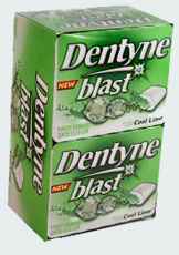 dentyne blast cool lime