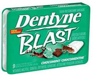 Жевательная резинка купить dentyne blast chocomint