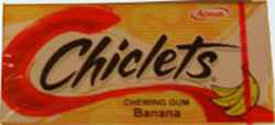 Виды жвачки Chiclets Banana (Чиклетс банановый)