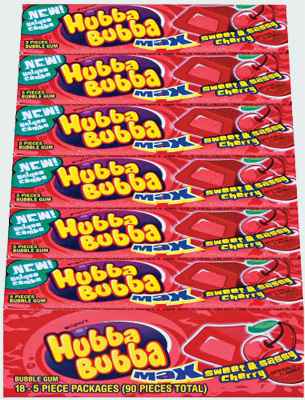 Жвачка ригли Hubba Bubba Max gum Sweet & Sassy Cherry (Хубба Бубба Макс сладк...