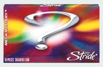 Новая жевательная резинка купить Stride Mega Mystery (Страйд Мега Таинственный)