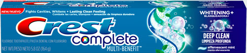 Зубная паста от зубного камня Crest Complete Multi-Benefit Whitening Plus Deep Clean Toothpaste (Крест мульти польза отбеливание плюс глубокая чистка)