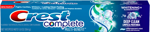Crest Complete Multi-Benefit Whitening Plus Deep Clean Toothpaste