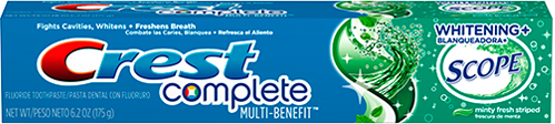 Crest Complete Multi-Benefit Whitening Plus Scope Toothpaste