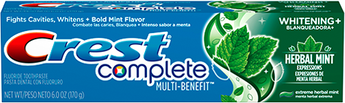 Crest Complete Multi Benefit Whitening Herbal Mint Expressions Toothpaste