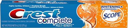 Crest Complete Multi-Benefit Whitening + Scope Citrus