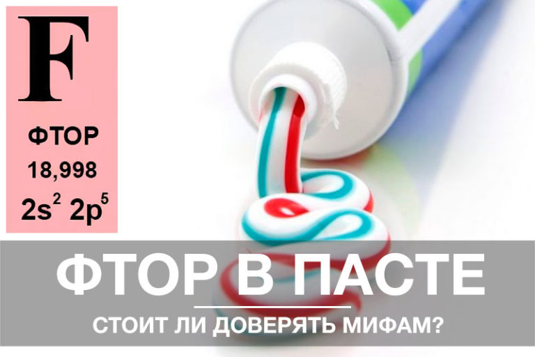 Мифы о зубных пастах: содержание ФТОРА! мифы о зубной пасте со фтором
