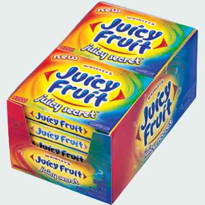 Купите жвачку Wrigley’s Juicy Fruit Juicy Secret (Ригли джуси фрут Сочный с...